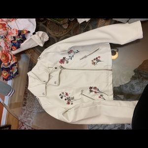 White leather jacket